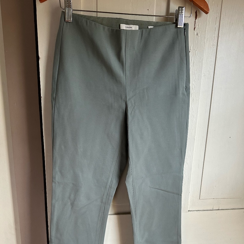 NWOT Vince Side Zip, High Waist Crop Legging with Straight Leg - SZ S